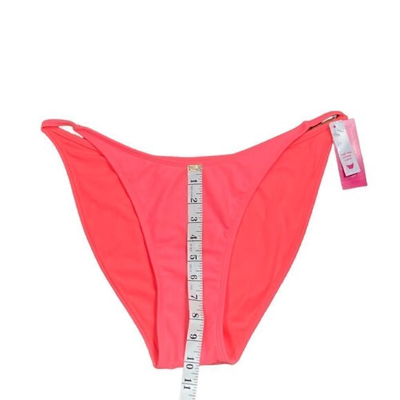 Xhilaration Coral High Leg Scoop Waist Bikini Bottoms, Size XL, NWT - Picture 9 of 11